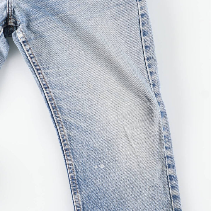 2000'S Levi's 505 Regular Fit Straight Leg Tapered Denim Pants, Made in USA, Men's Size W30 unclear blue type Vintage Second Hand
