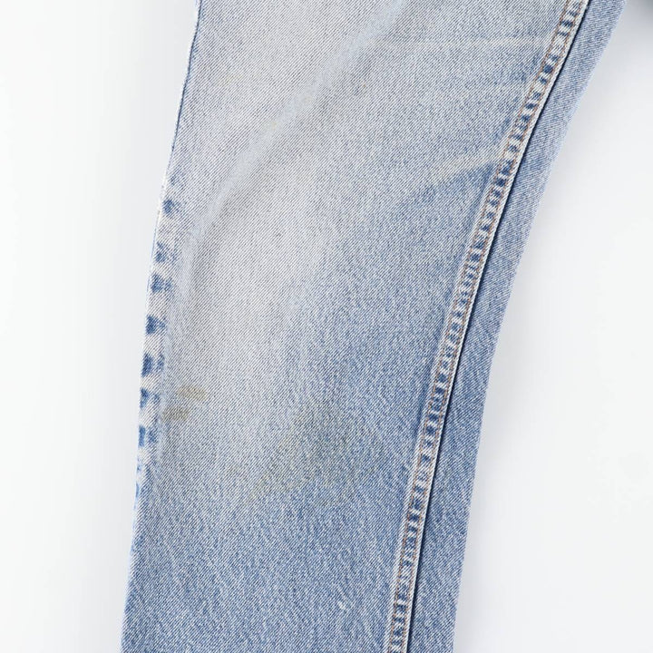 2000'S Levi's 505 Regular Fit Straight Leg Tapered Denim Pants, Made in USA, Men's Size W30 unclear blue type Vintage Second Hand