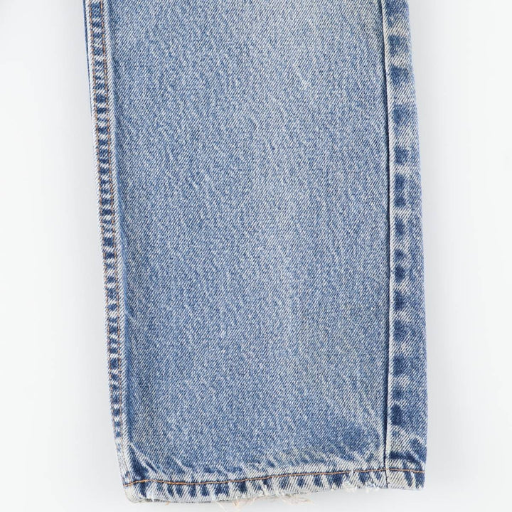 2000'S Levi's 505 Regular Fit Straight Leg Tapered Denim Pants, Made in USA, Men's Size W30 unclear blue type Vintage Second Hand