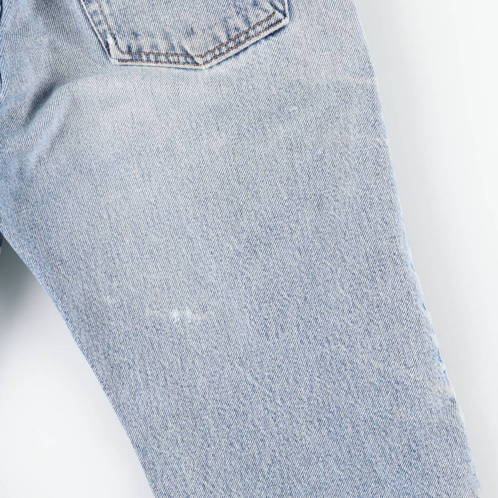 2000'S Levi's 505 Regular Fit Straight Leg Tapered Denim Pants, Made in USA, Men's Size W30 unclear blue type Vintage Second Hand