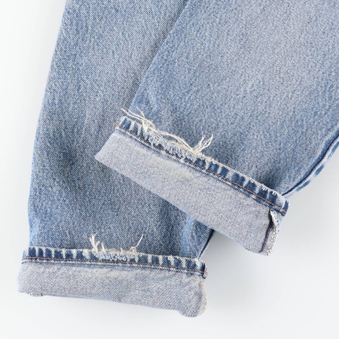 2000'S Levi's 505 Regular Fit Straight Leg Tapered Denim Pants, Made in USA, Men's Size W30 unclear blue type Vintage Second Hand
