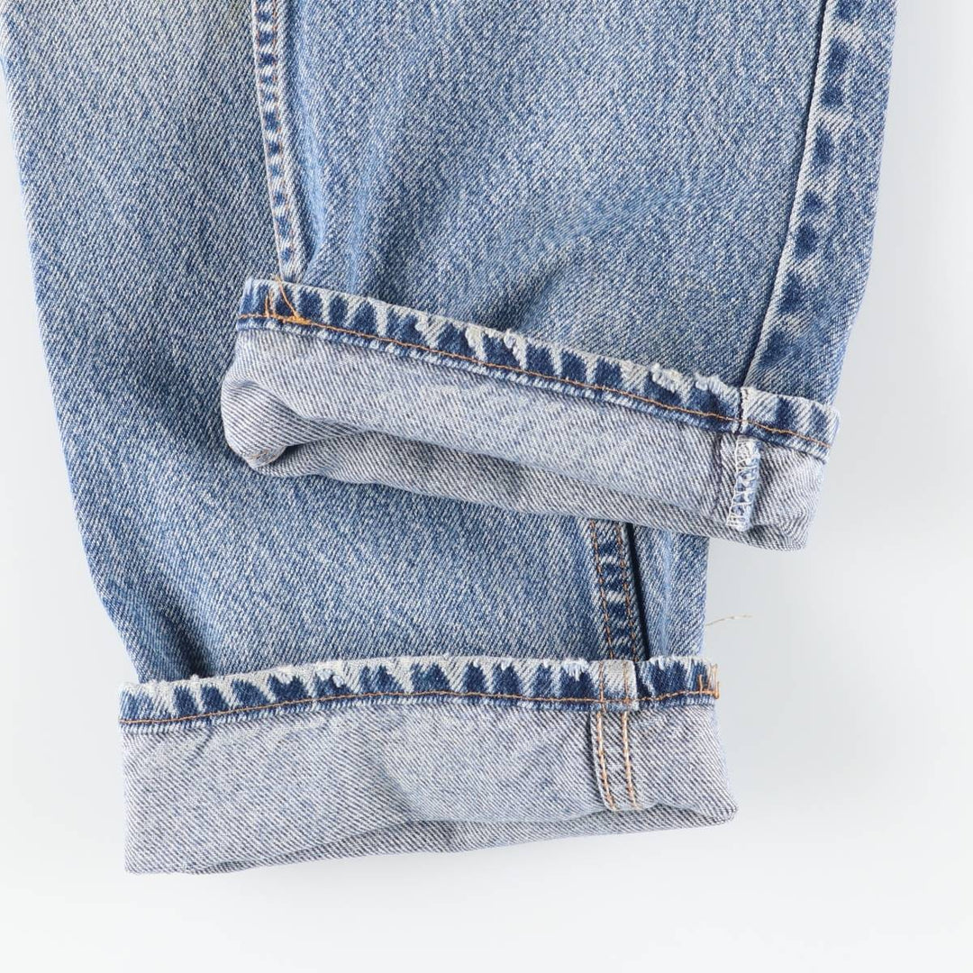 2000'S Levi's 505 Regular Fit Straight Leg Tapered Denim Pants, Made in USA, Men's Size W30 unclear blue type Vintage Second Hand