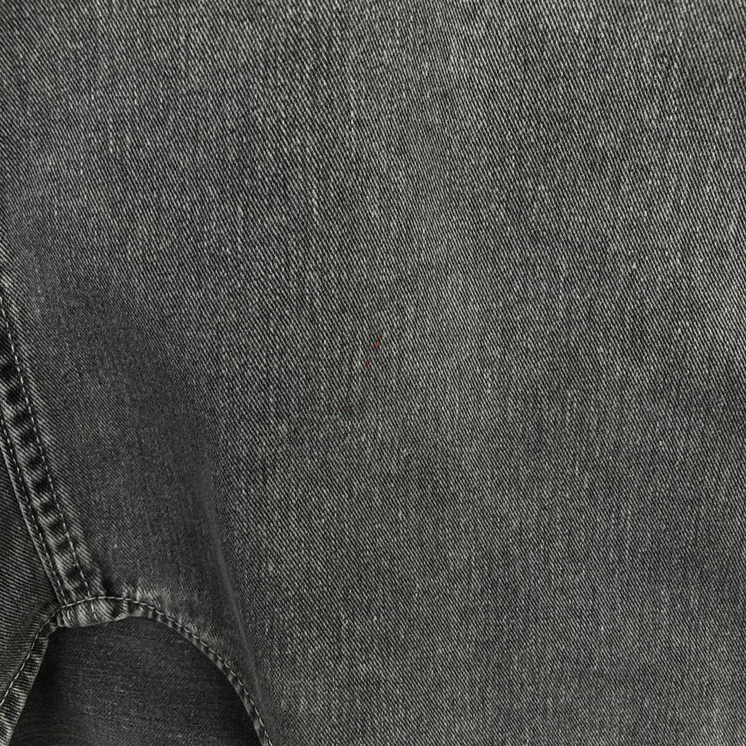 90'S Levi's Long-Sleeve Denim Western Shirt, Men's Size S (approx.), Vintage cotton gray type Vintage Second Hand