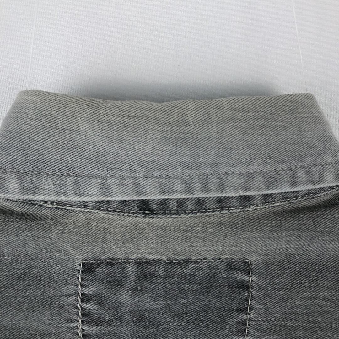 90'S Levi's Long-Sleeve Denim Western Shirt, Men's Size S (approx.), Vintage cotton gray type Vintage Second Hand