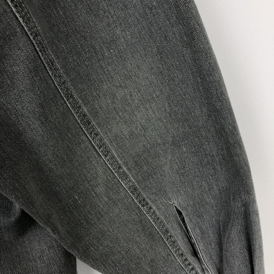 90'S Levi's Long-Sleeve Denim Western Shirt, Men's Size S (approx.), Vintage cotton gray type Vintage Second Hand