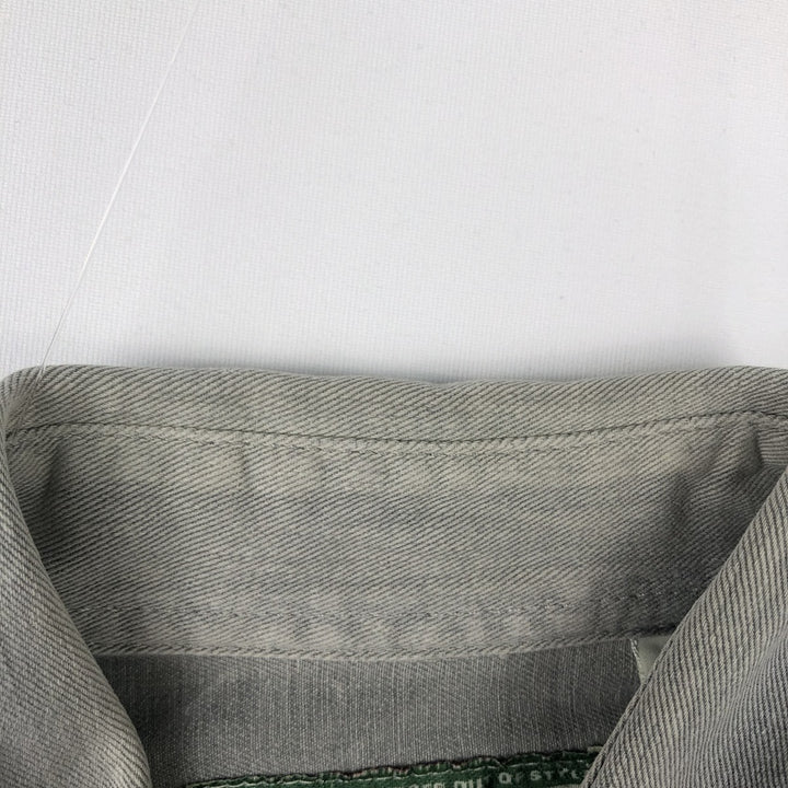 90'S Levi's Long-Sleeve Denim Western Shirt, Men's Size S (approx.), Vintage cotton gray type Vintage Second Hand