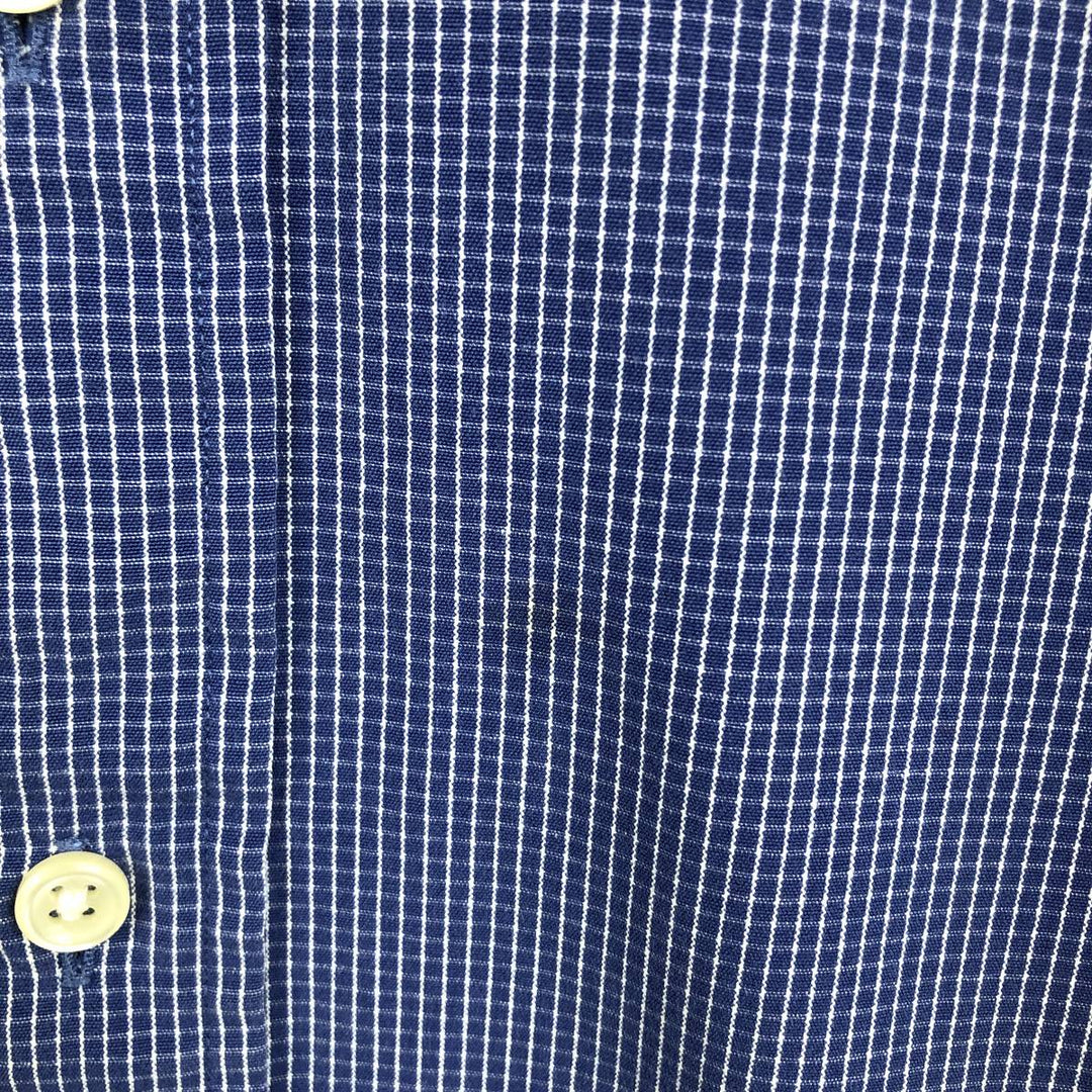 Ralph Lauren BLAKE long sleeve button down check shirt, men's size L cotton blue type Vintage Second Hand