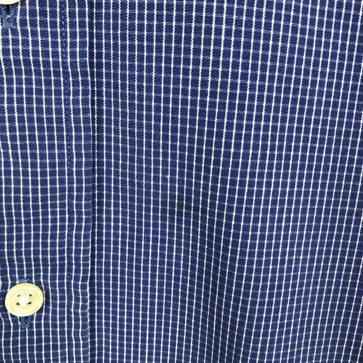 Ralph Lauren BLAKE long sleeve button down check shirt, men's size L cotton blue type Vintage Second Hand