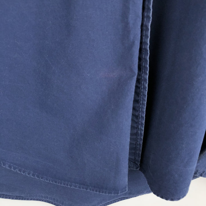 Ralph Lauren Slim Fit Long Sleeve Button-Down Shirt, Men's Size L cotton navy blue type Vintage Second Hand