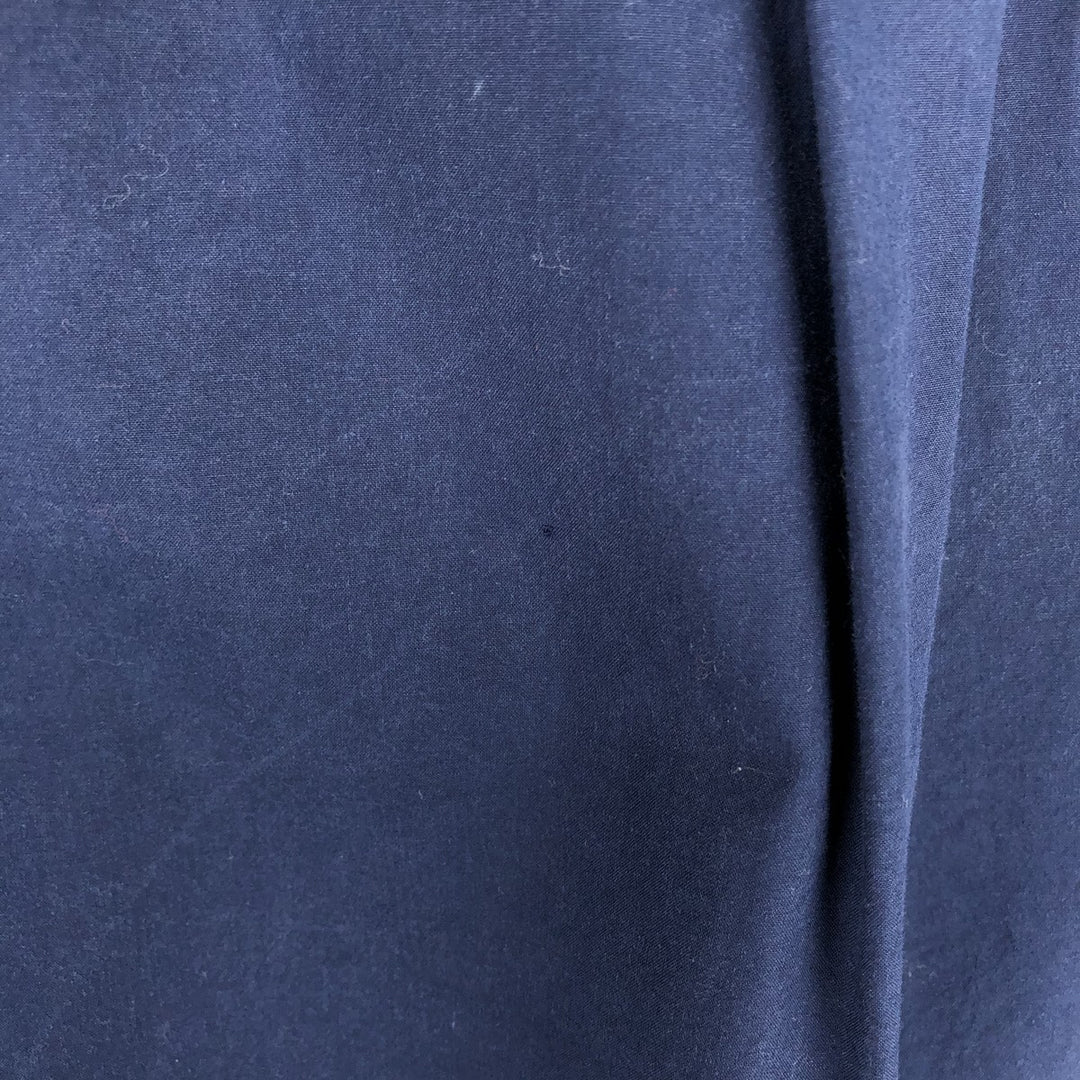 Ralph Lauren Slim Fit Long Sleeve Button-Down Shirt, Men's Size L cotton navy blue type Vintage Second Hand