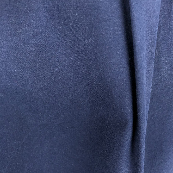Ralph Lauren Slim Fit Long Sleeve Button-Down Shirt, Men's Size L cotton navy blue type Vintage Second Hand