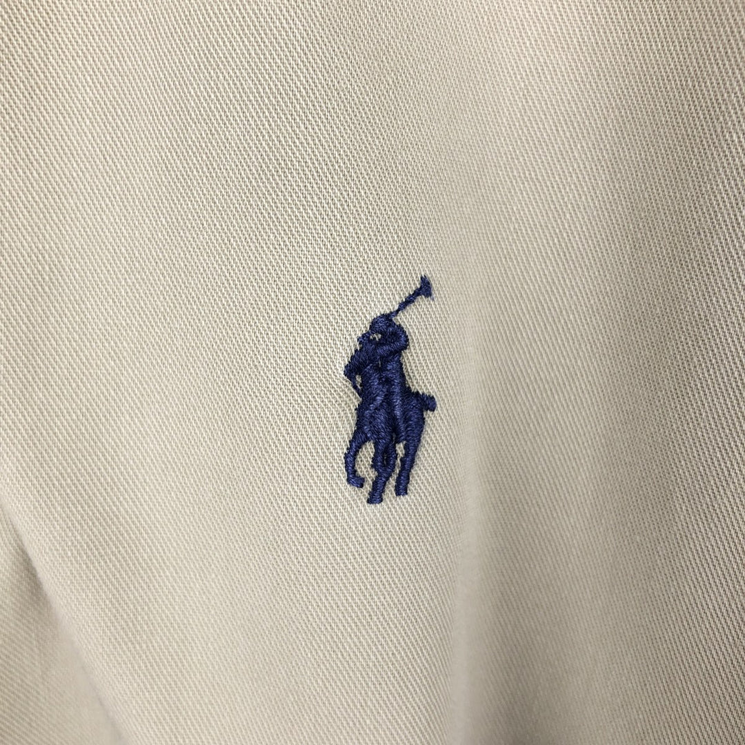 Ralph Lauren long sleeve button down shirt, men's XL size cotton Beige type Vintage Second Hand