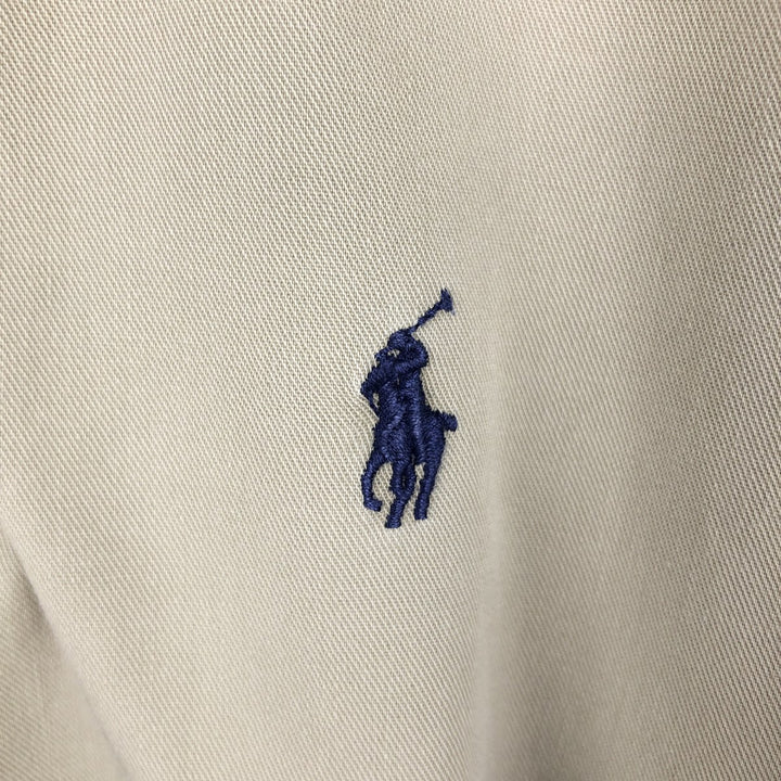 Ralph Lauren long sleeve button down shirt, men's XL size cotton Beige type Vintage Second Hand