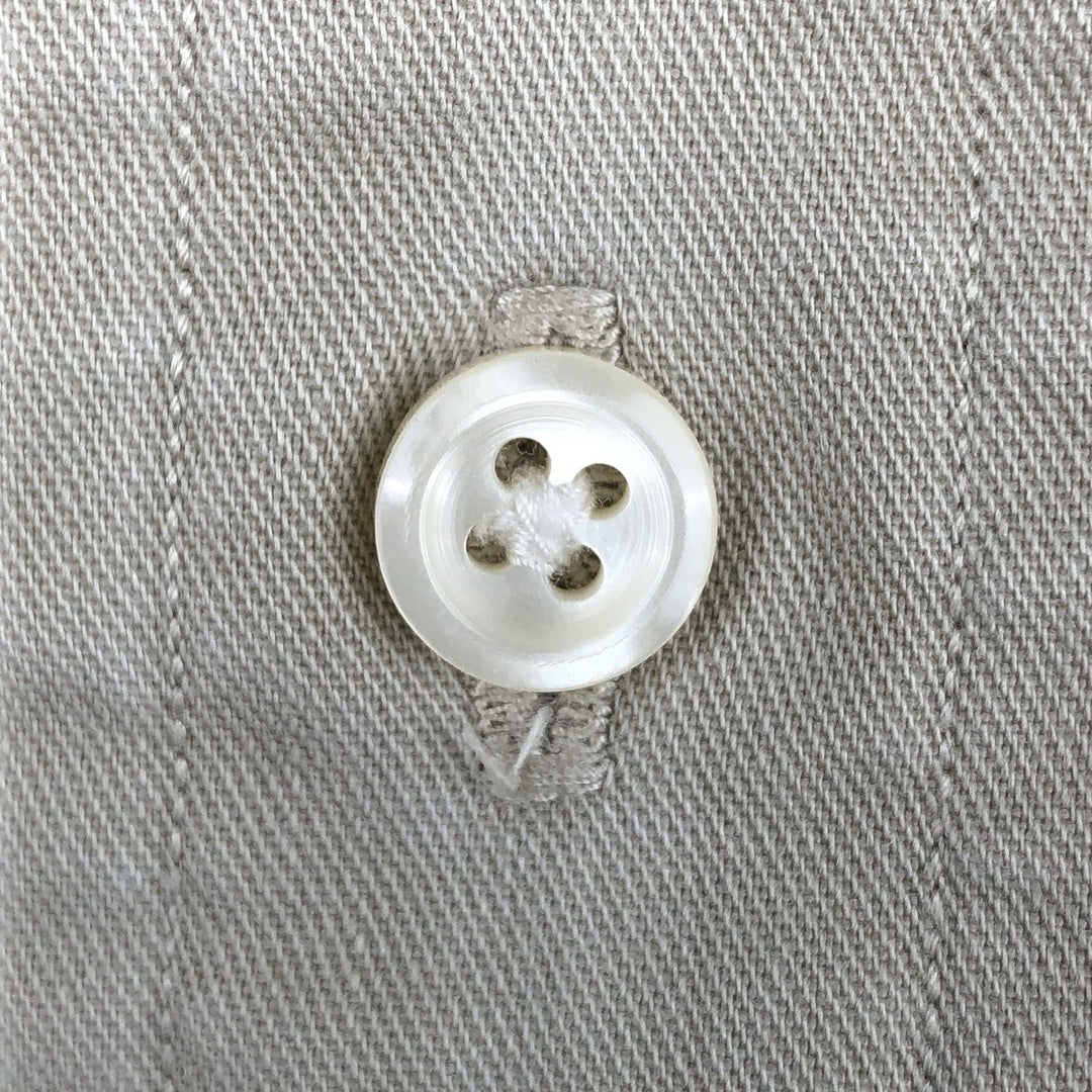 Ralph Lauren long sleeve button down shirt, men's XL size cotton Beige type Vintage Second Hand