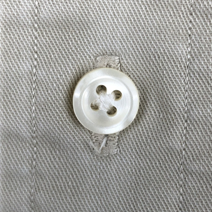 Ralph Lauren long sleeve button down shirt, men's XL size cotton Beige type Vintage Second Hand