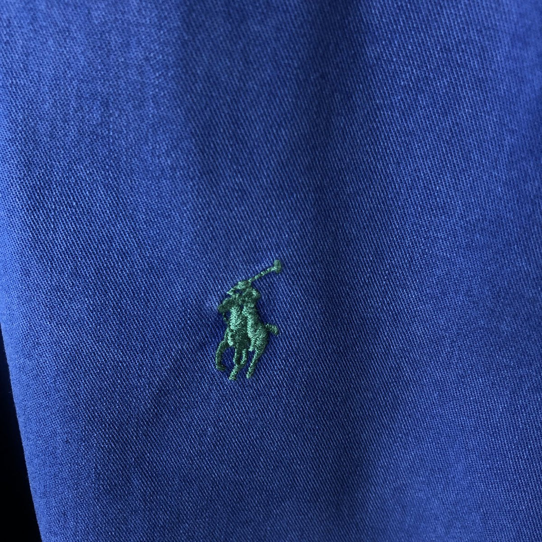 Ralph Lauren long sleeve button down shirt, men's size M cotton blue type Vintage Second Hand