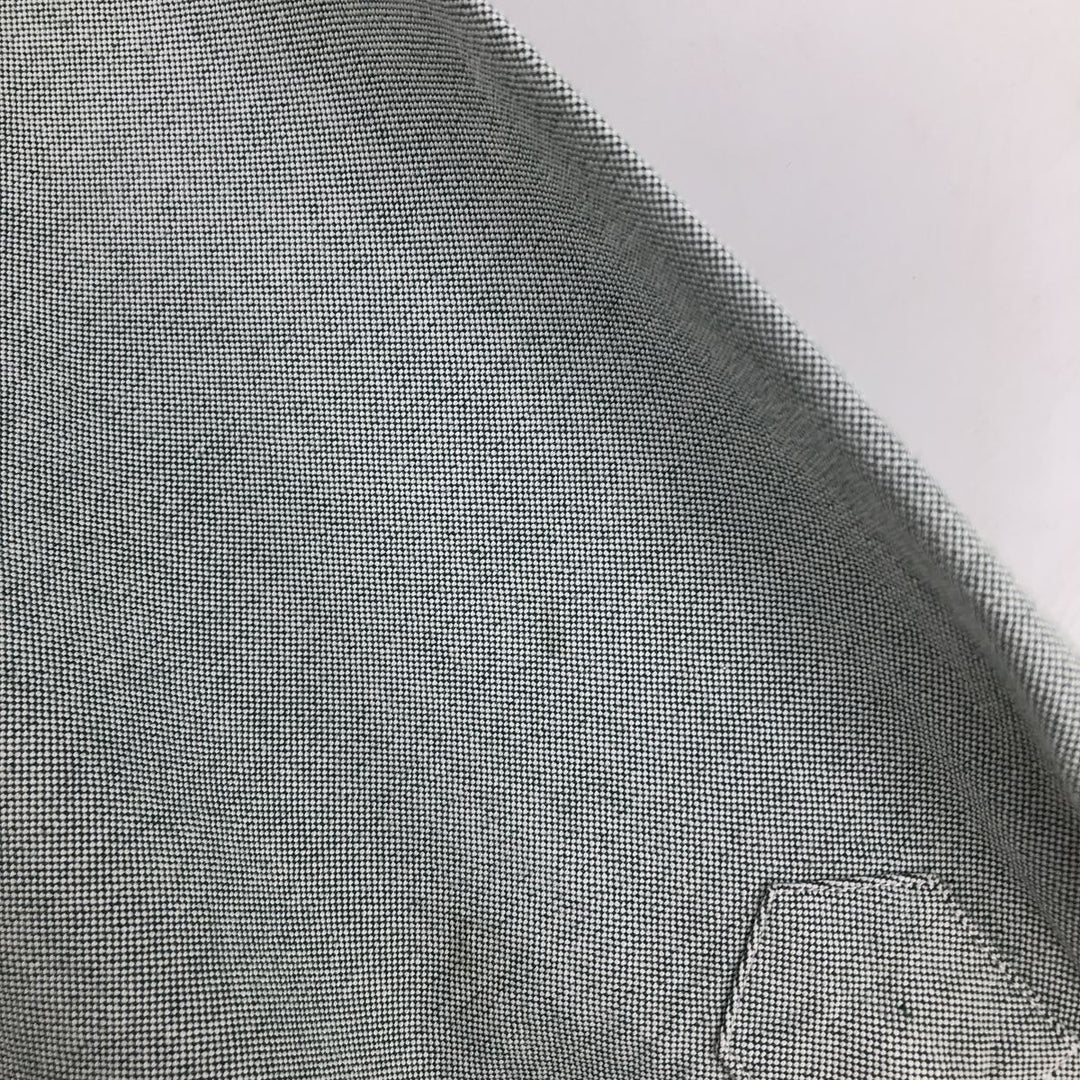 Ralph Lauren BIG SHIRT Long sleeve button down shirt Men's size L cotton gray type Vintage Second Hand