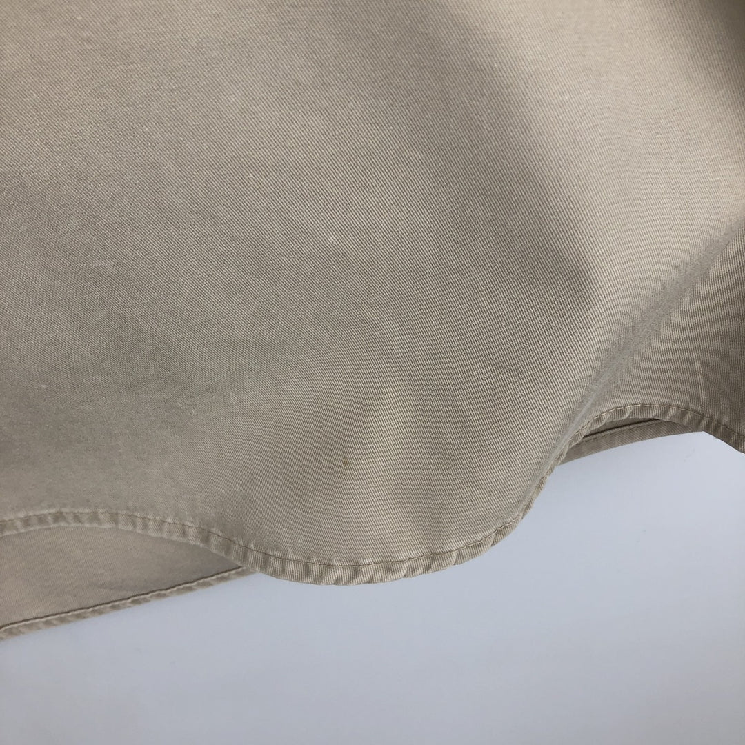 90'S Banana Republic Vintage Long Sleeve Cotton Shirt, Men's M Size cotton Beige type Vintage Second Hand