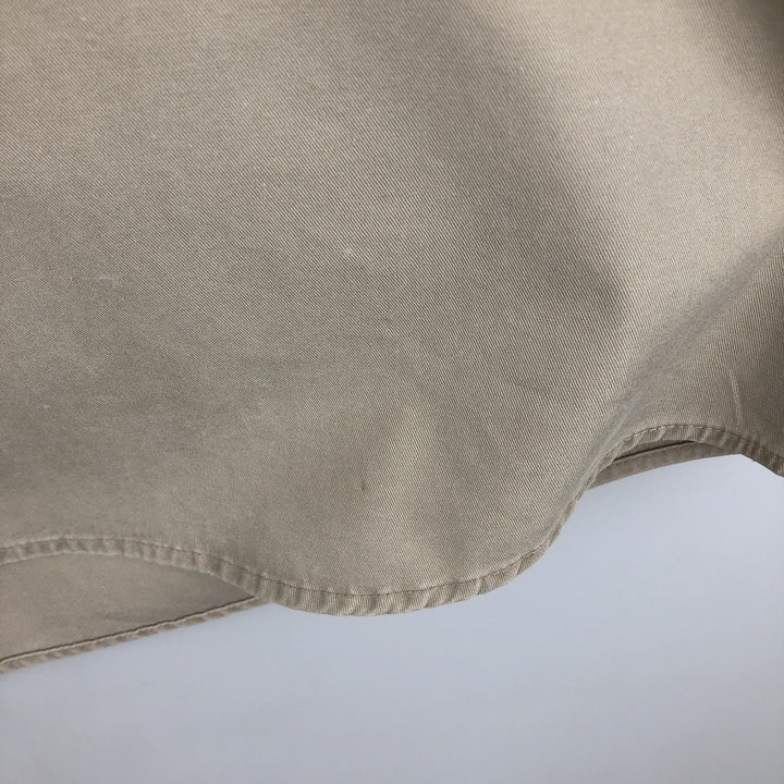 90'S Banana Republic Vintage Long Sleeve Cotton Shirt, Men's M Size cotton Beige type Vintage Second Hand