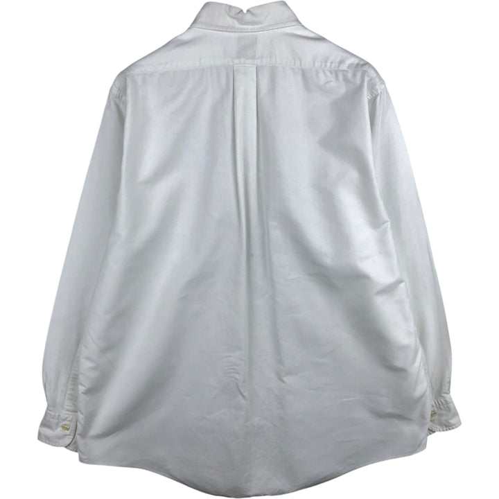 Brooks Brothers Est.1818 Long Sleeve Button Down Shirt Made in USA Men's Size L Supima Cotton white type Vintage Second Hand