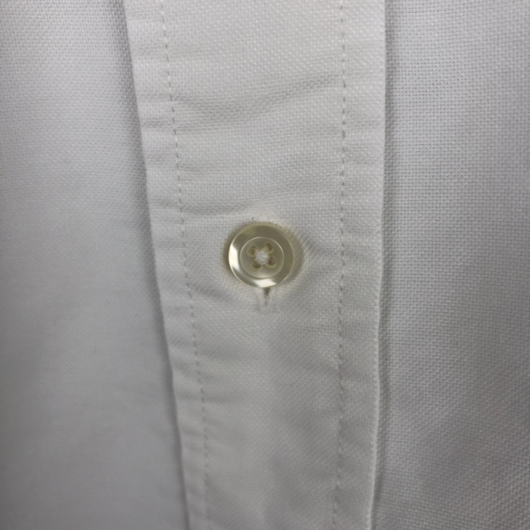 80s-90'S Brooks Brothers Long-Sleeve Button-Down Shirt, Made in USA, Men's Size L (Equivalent), Vintage Supima Cotton white type Vintage Second Hand