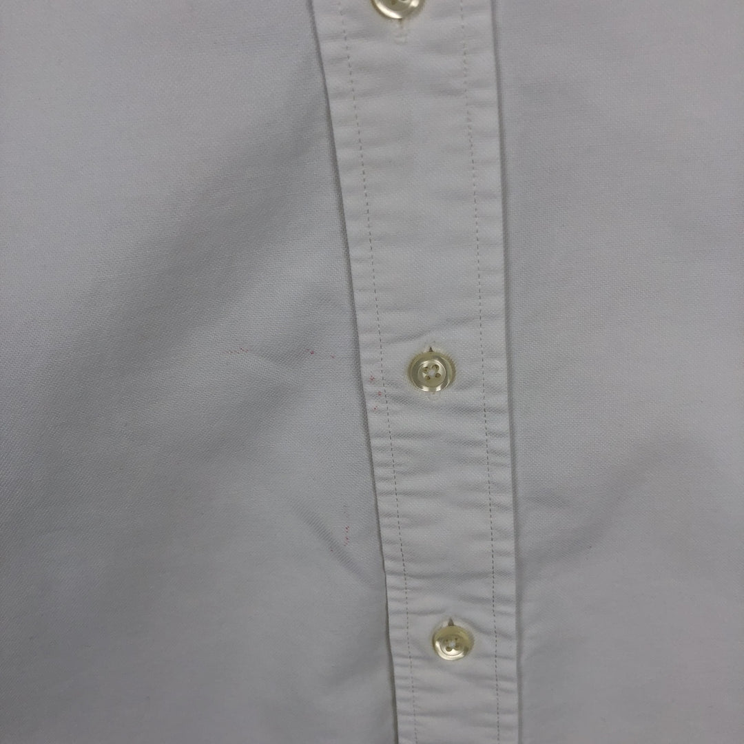 80s-90'S Brooks Brothers Long-Sleeve Button-Down Shirt, Made in USA, Men's Size L (Equivalent), Vintage Supima Cotton white type Vintage Second Hand