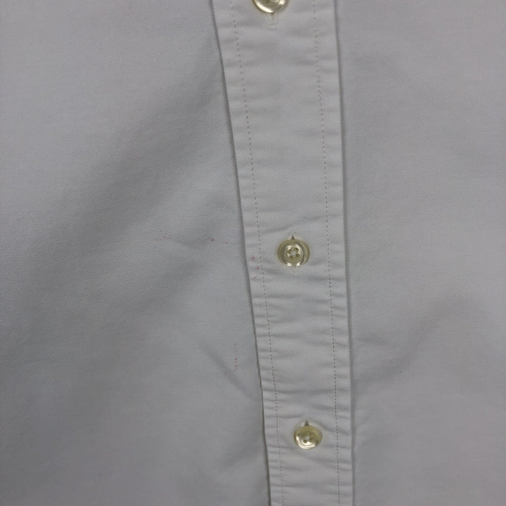 80s-90'S Brooks Brothers Long-Sleeve Button-Down Shirt, Made in USA, Men's Size L (Equivalent), Vintage Supima Cotton white type Vintage Second Hand