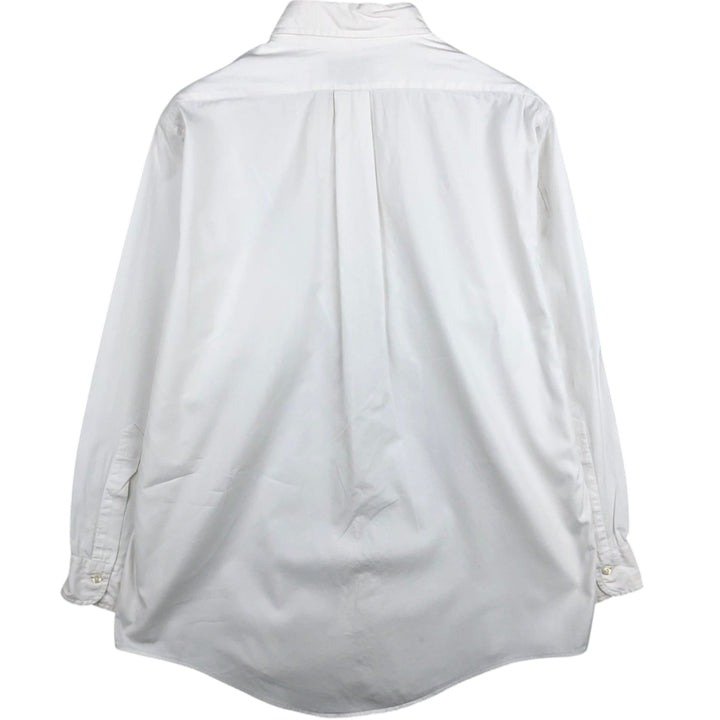 Brooks Brothers long-sleeved button-down shirt, made in the USA, size M cotton white type Vintage Second Hand