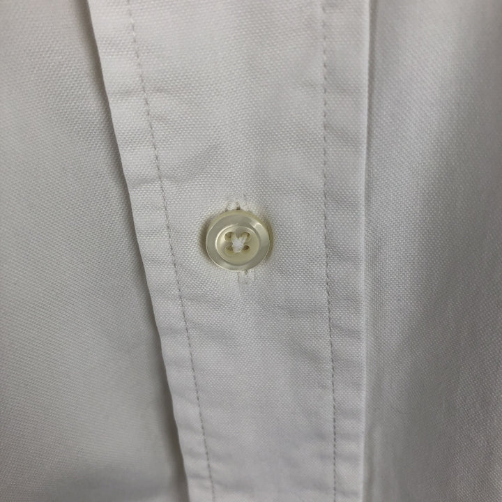 Brooks Brothers long-sleeved button-down shirt, made in the USA, size M cotton white type Vintage Second Hand