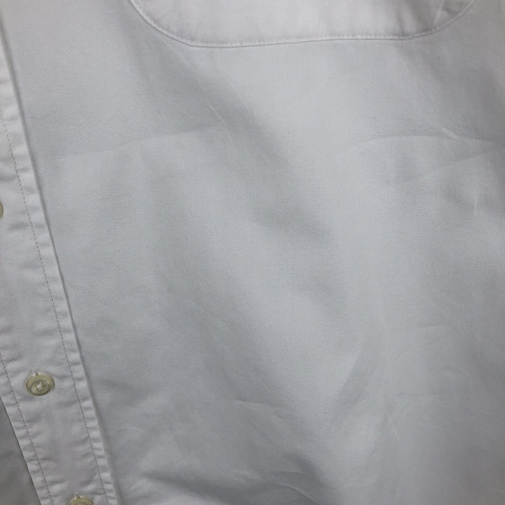 Brooks Brothers long-sleeved button-down shirt, made in the USA, size M cotton white type Vintage Second Hand