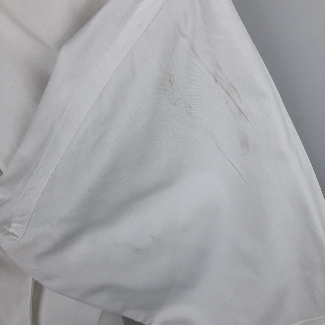 Brooks Brothers long-sleeved button-down shirt, made in the USA, size M cotton white type Vintage Second Hand