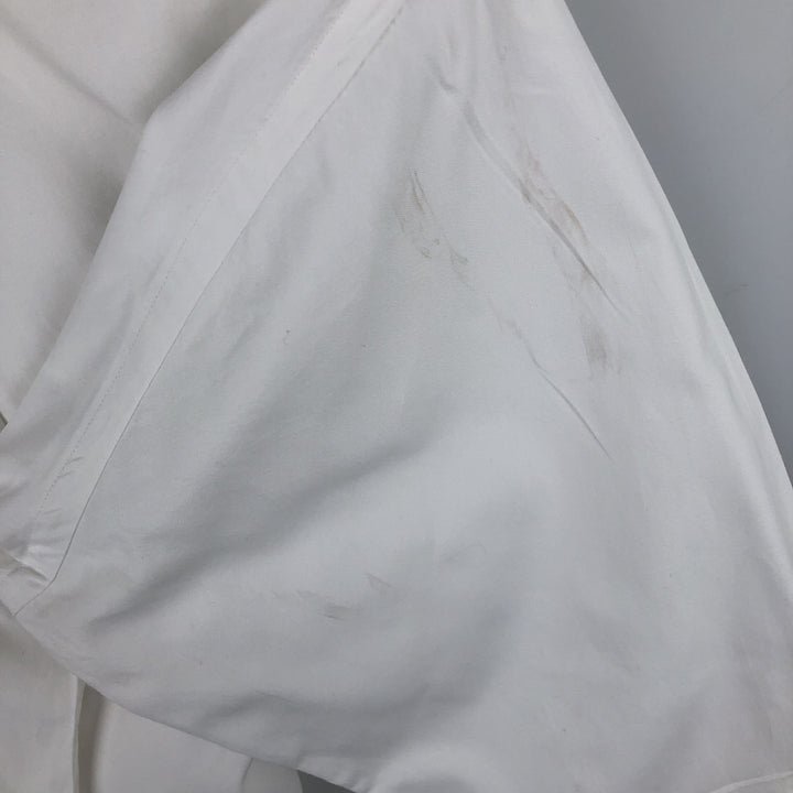 Brooks Brothers long-sleeved button-down shirt, made in the USA, size M cotton white type Vintage Second Hand
