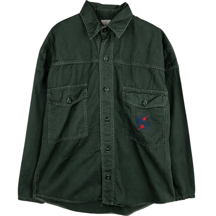 Military shirt, men's size M equivalent. unclear Khaki type Vintage Second Hand