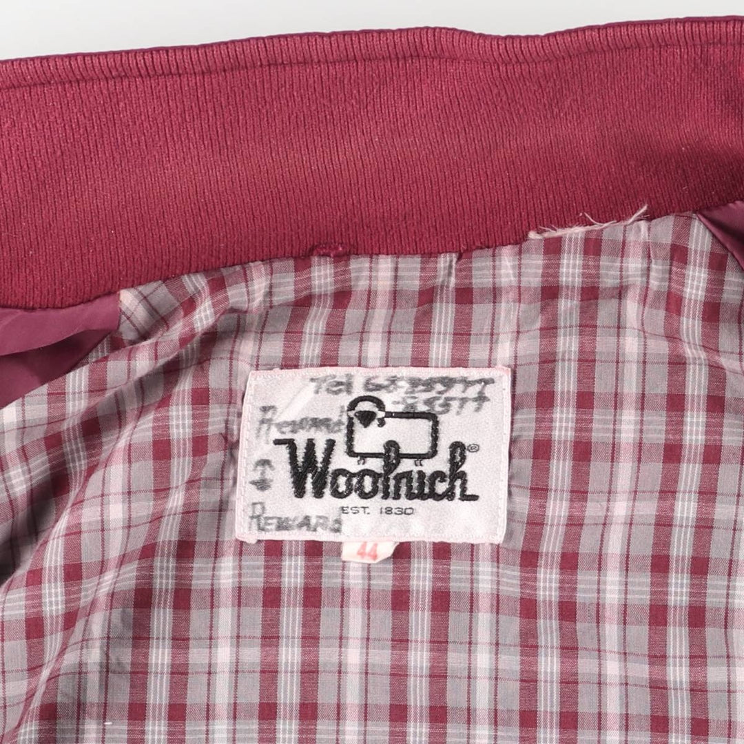 Vintage 1970'S WOOLRICH Harrington Jacket, Swing Top, Men's Size L unclear red type Vintage Second Hand