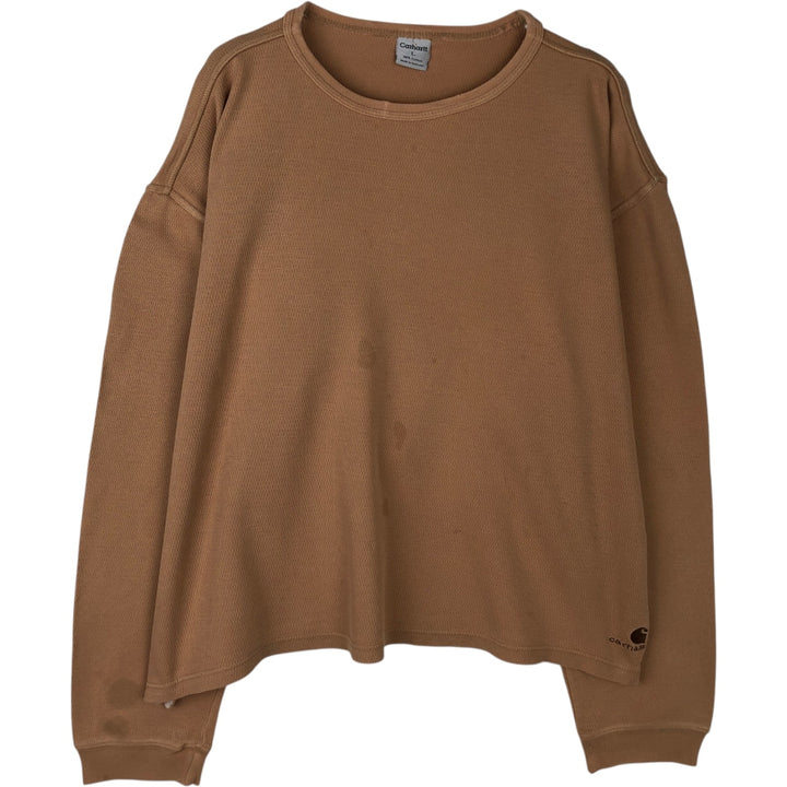 Carhartt Thermal Ron T-shirt Honeycomb Men's XXL cotton Beige type Vintage Second Hand