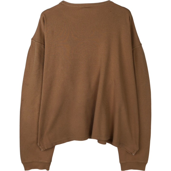 Carhartt Thermal Ron T-shirt Honeycomb Men's XXL cotton Beige type Vintage Second Hand
