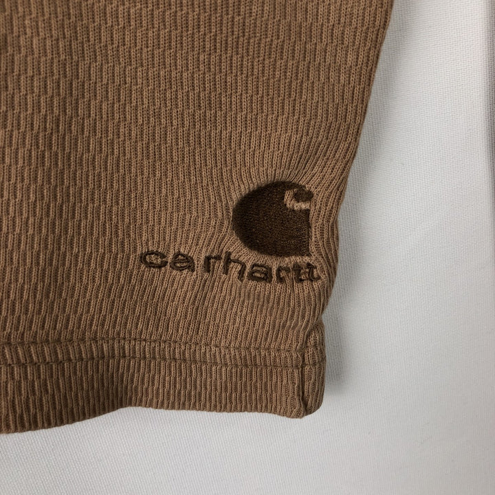 Carhartt Thermal Ron T-shirt Honeycomb Men's XXL cotton Beige type Vintage Second Hand