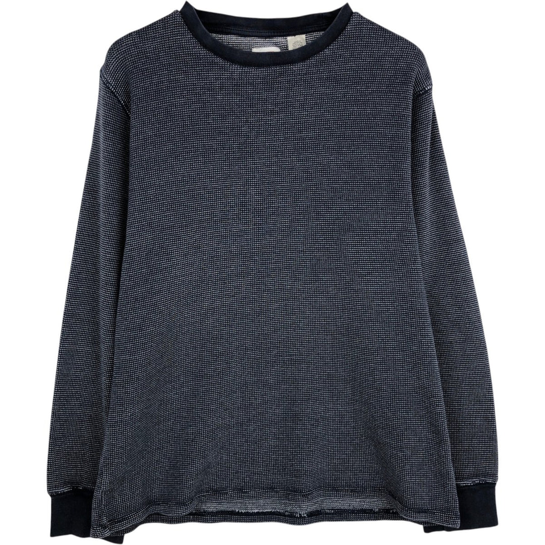 Levi's Thermal Long-Sleeve T-Shirt, Men's Size M cotton navy blue type Vintage Second Hand