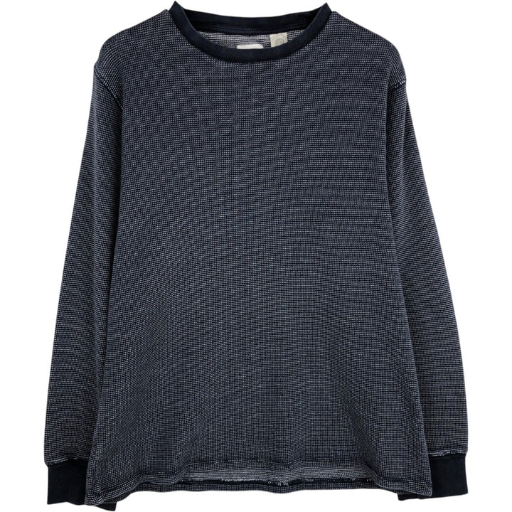 Levi's Thermal Long-Sleeve T-Shirt, Men's Size M cotton navy blue type Vintage Second Hand