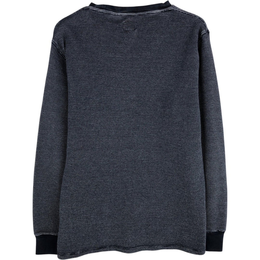 Levi's Thermal Long-Sleeve T-Shirt, Men's Size M cotton navy blue type Vintage Second Hand