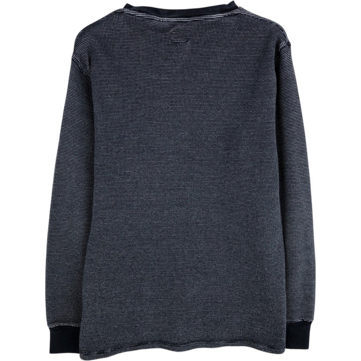 Levi's Thermal Long-Sleeve T-Shirt, Men's Size M cotton navy blue type Vintage Second Hand