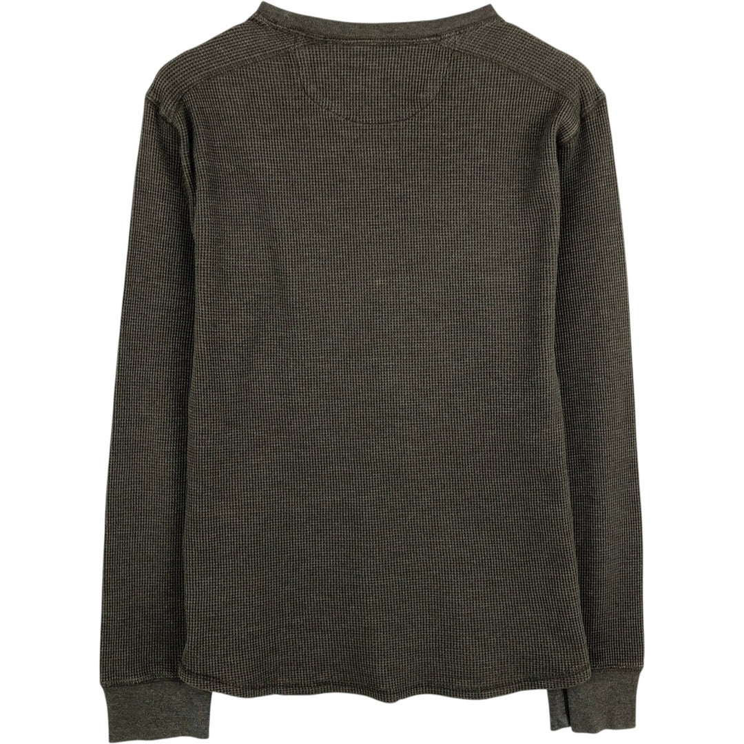 Banana Republic Thermal Long T-Shirt, Honeycomb, Men's Size M cotton Khaki type sage green Vintage Second Hand