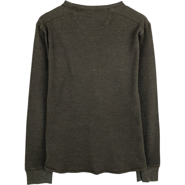 Banana Republic Thermal Long T-Shirt, Honeycomb, Men's Size M cotton Khaki type sage green Vintage Second Hand