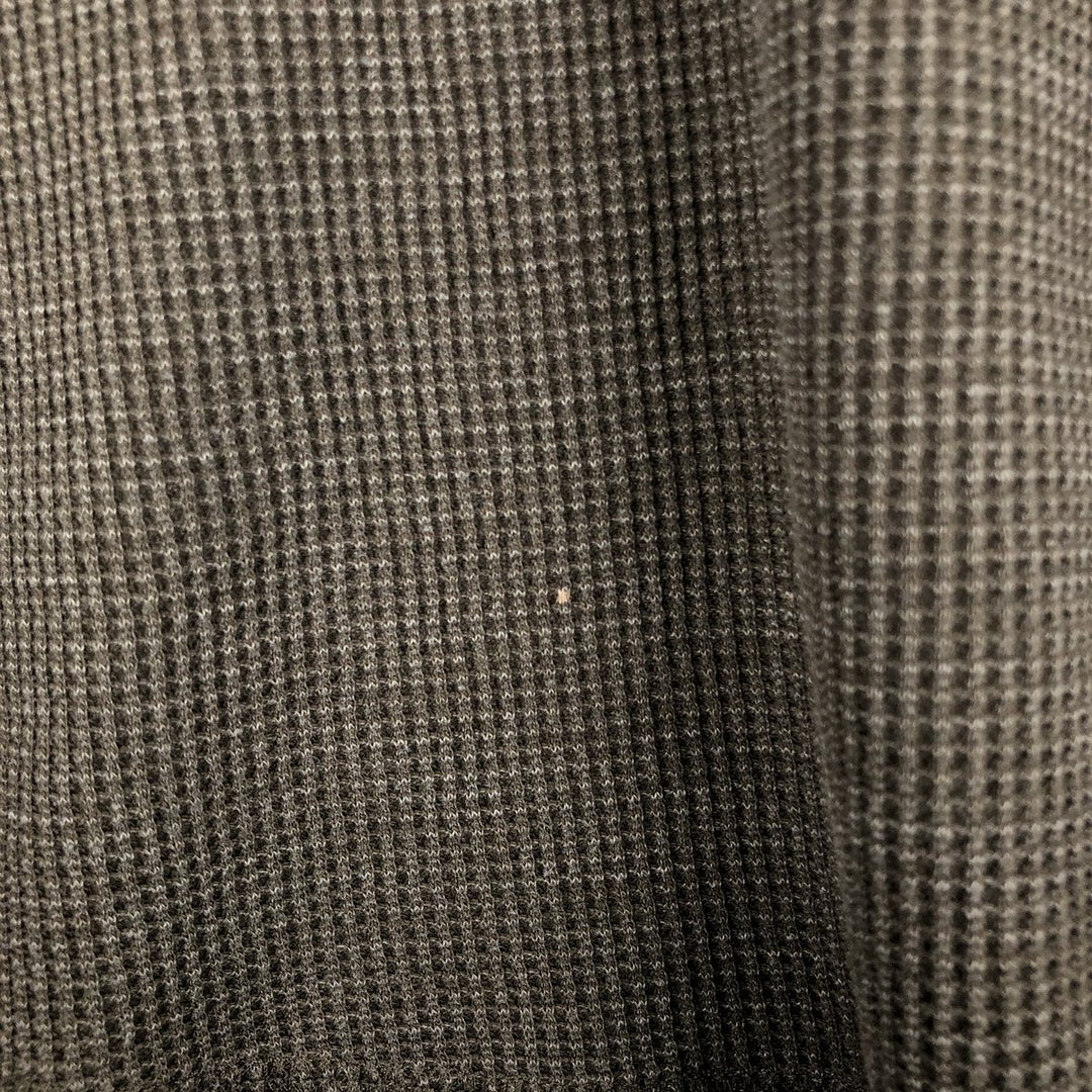 Banana Republic Thermal Long T-Shirt, Honeycomb, Men's Size M cotton Khaki type sage green Vintage Second Hand
