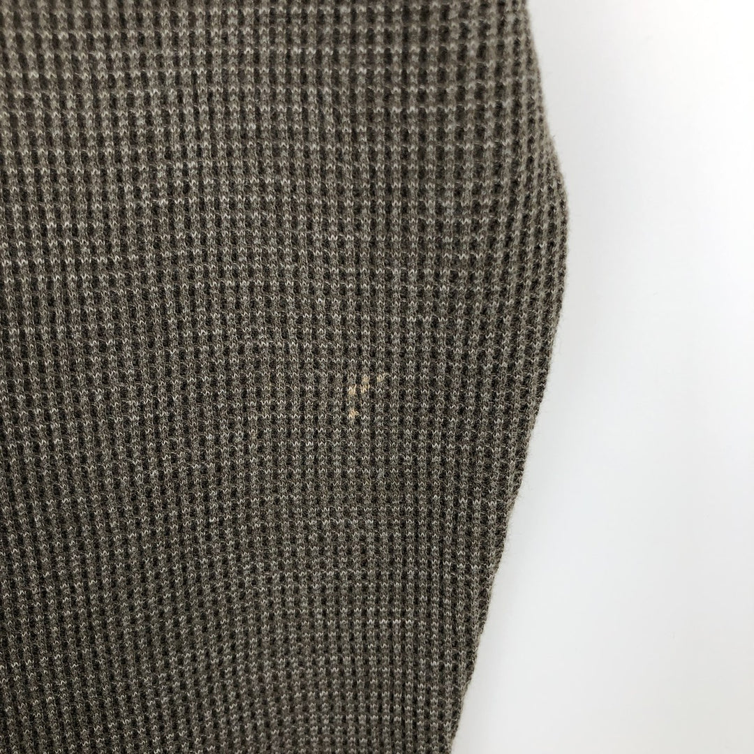 Banana Republic Thermal Long T-Shirt, Honeycomb, Men's Size M cotton Khaki type sage green Vintage Second Hand