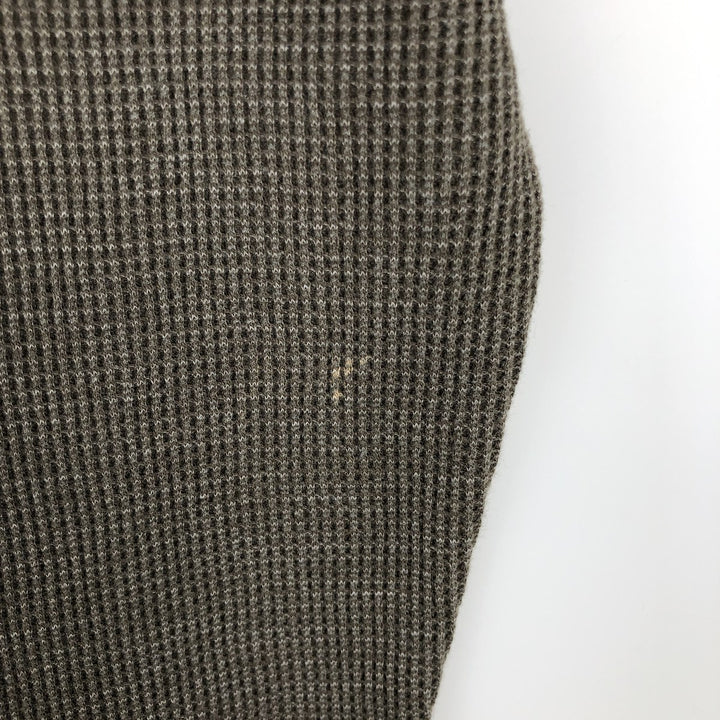 Banana Republic Thermal Long T-Shirt, Honeycomb, Men's Size M cotton Khaki type sage green Vintage Second Hand