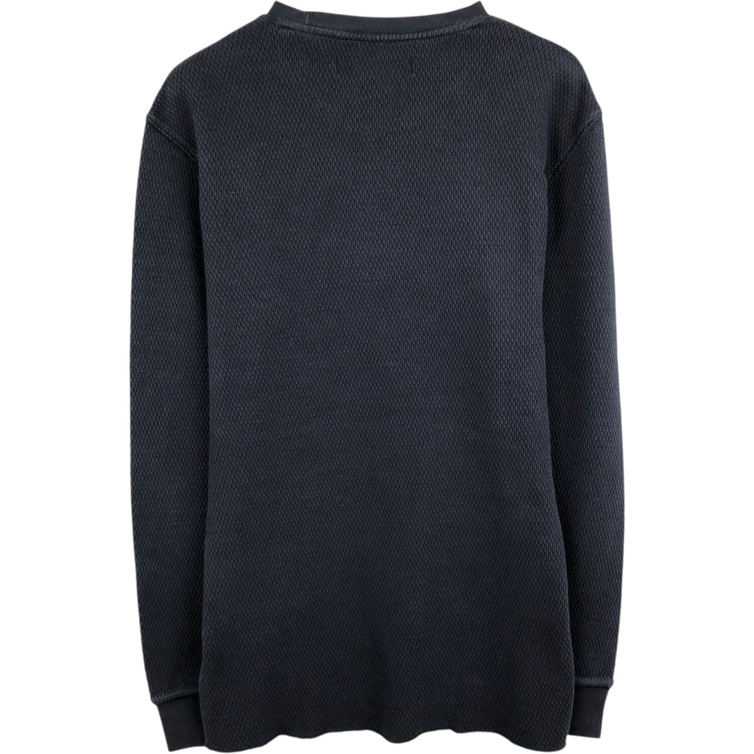 Levi's Standard Fit Thermal Long T-Shirt, Men's Size Medium cotton black type Vintage Second Hand