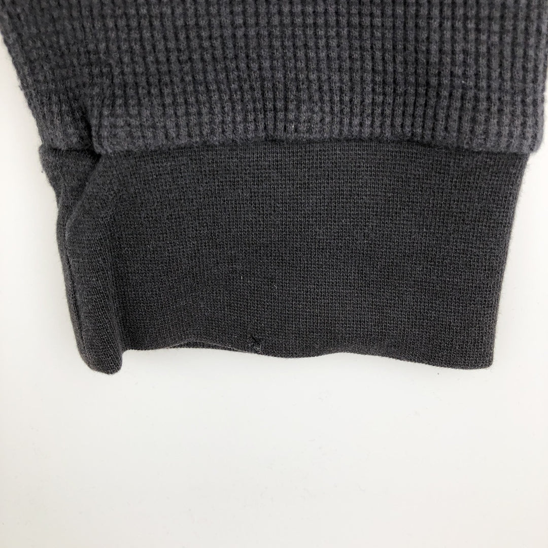 Calvin Klein Thermal Long-Sleeve T-Shirt, Waffle Pattern, Men's Size L (equivalent to size L) cotton black type Vintage Second Hand