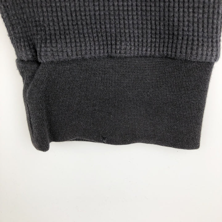 Calvin Klein Thermal Long-Sleeve T-Shirt, Waffle Pattern, Men's Size L (equivalent to size L) cotton black type Vintage Second Hand
