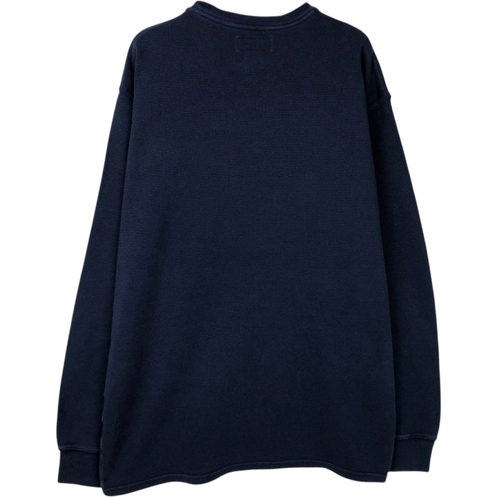 Ralph Lauren POLO RALPH LAUREN Thermal Long T-Shirt Men's XXL cotton navy blue type Vintage Second Hand